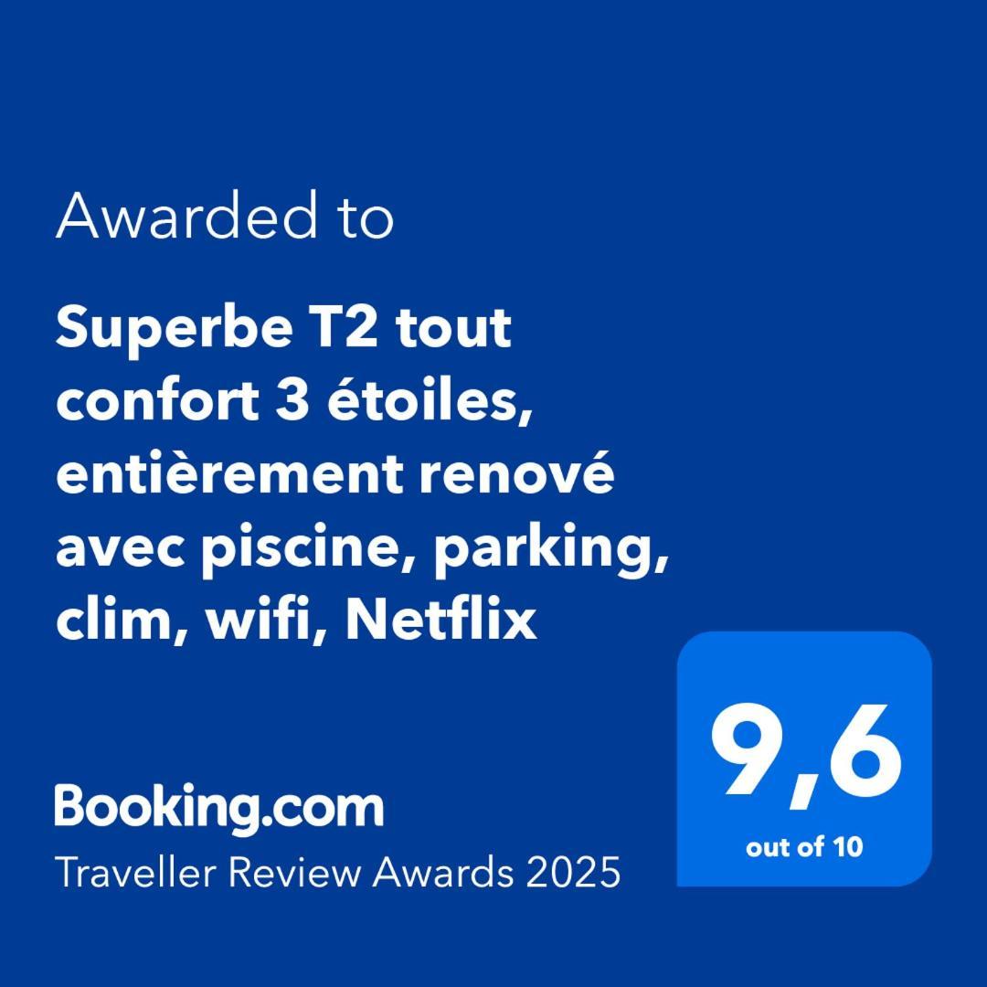 Superbe T2 Tout Confort 3 Etoiles, Entierement Renove Avec Piscine, Parking, Clim, Wifi, Netflix La Grande Motte Ngoại thất bức ảnh